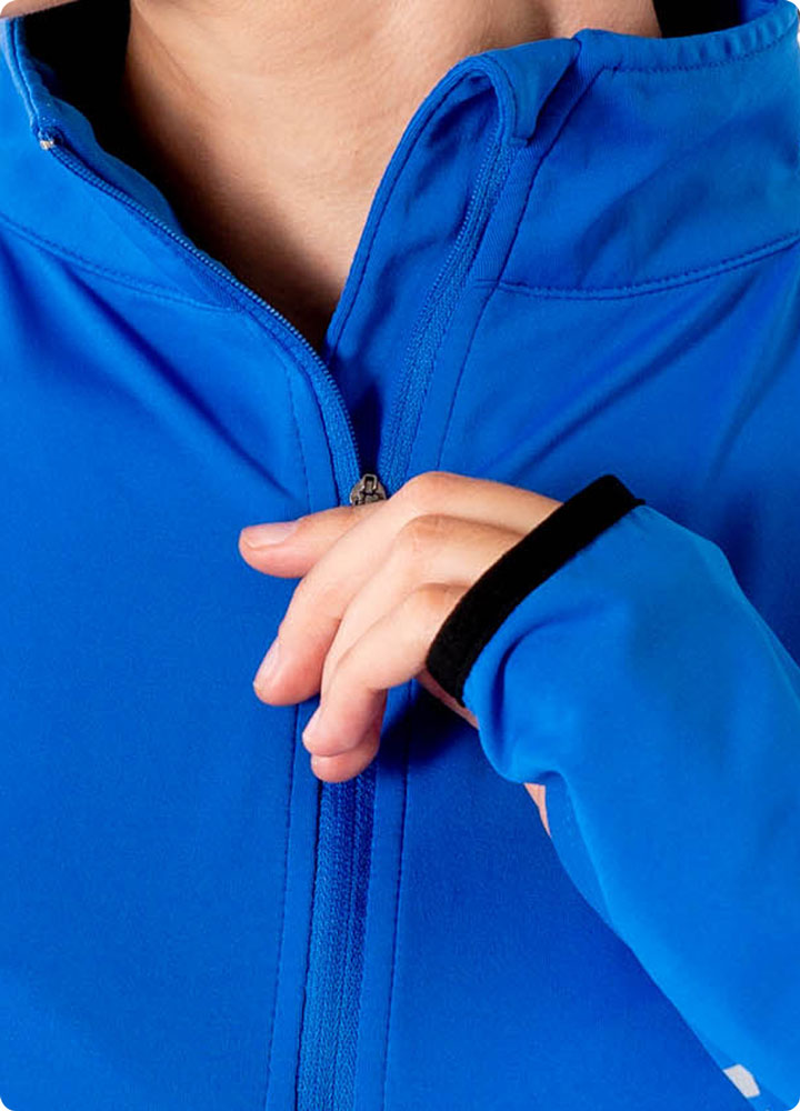 Veil Garments Spark Half-Zip features: Half-zip mock neck for versatile comfort