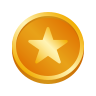 An image of a coin with a star shape