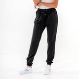 Glider Drawstring Jogger in Black by Veil Garments. Modest activewear collection.

#color_thumbnail