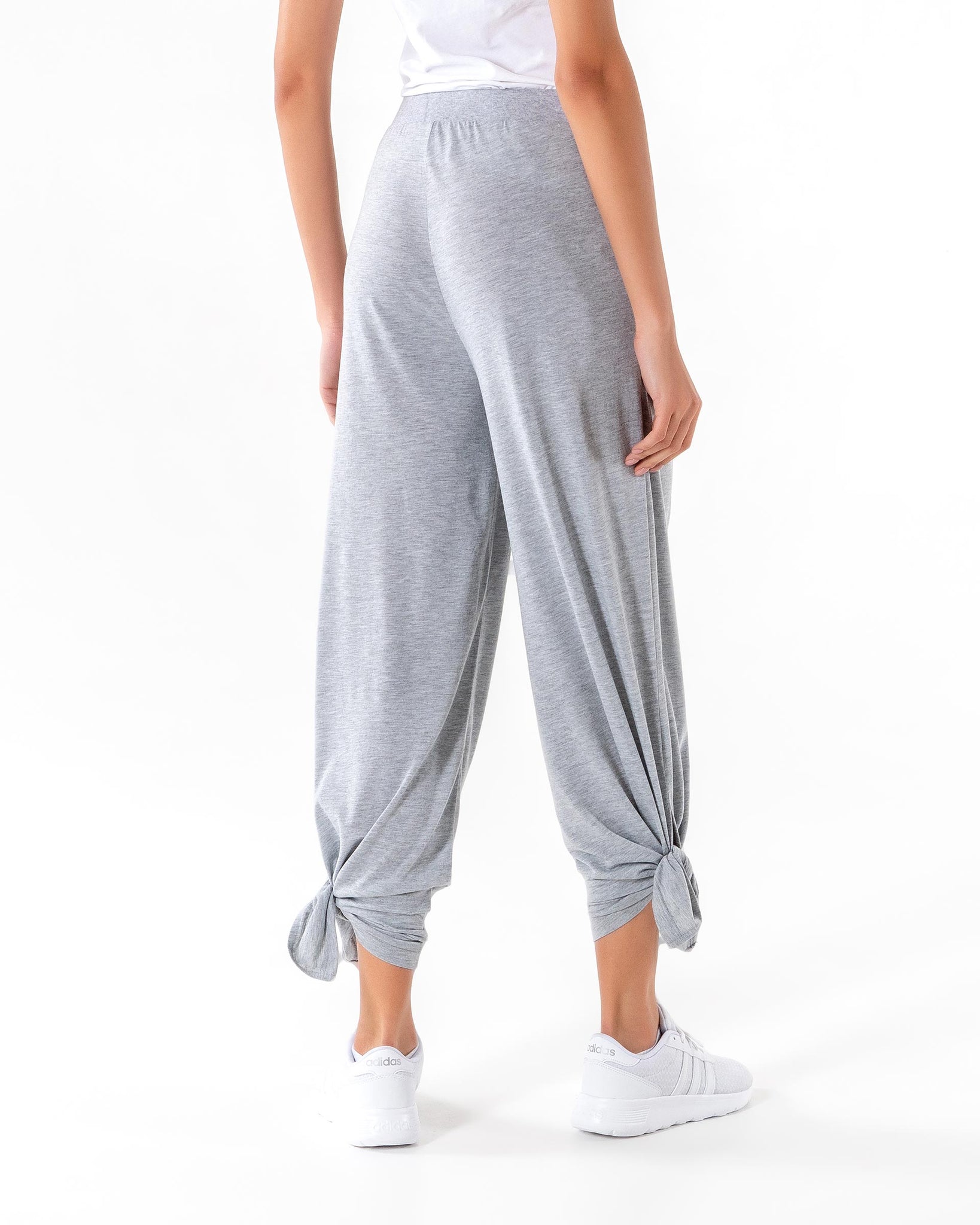 Swift Wide-Leg Sweatpant in light grey by Veil Garments. Modest activewear collection.